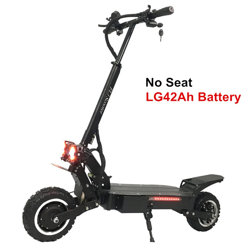 LG42Ah no seat FLJ T112 3200 Вт двойной двигатель мощный электрический скутер с шины для бездорожья колеса 2 большой светодиодный фары для скутеров e велосипед самокат - Цвет: LG42Ah no seat