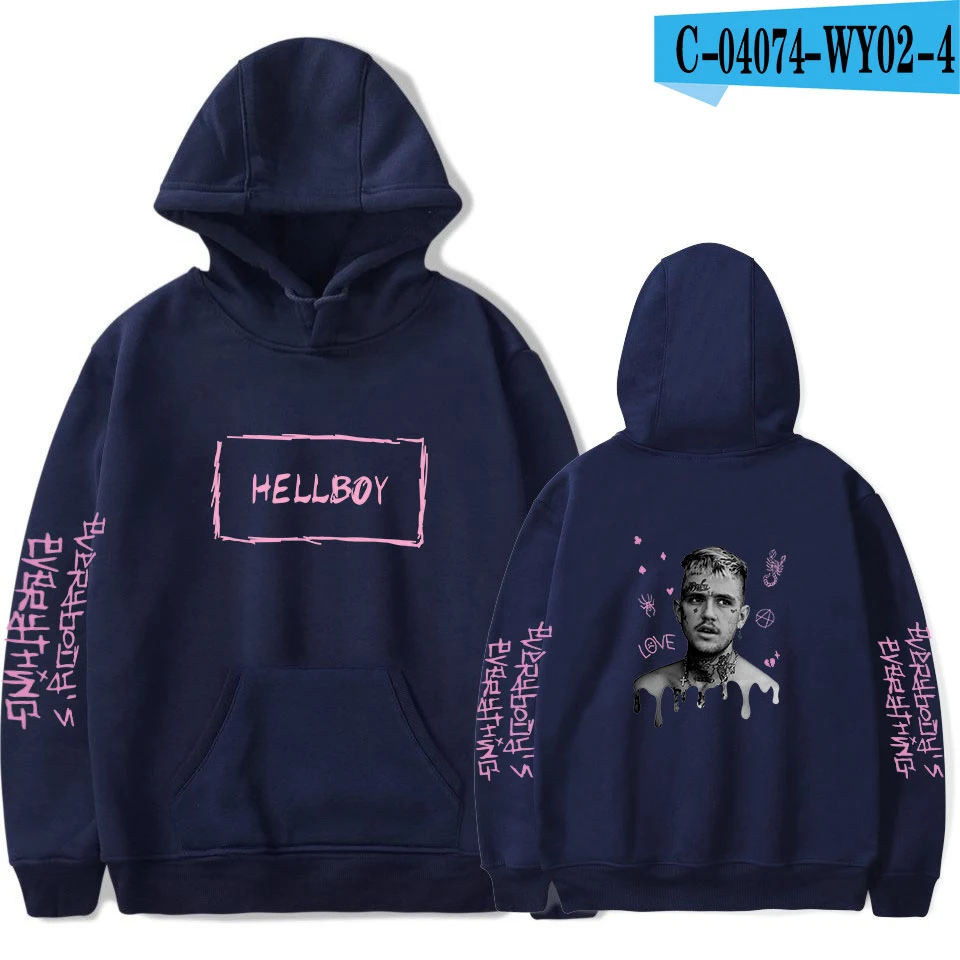 Lil peep комфортная новая толстовка женская мужская популярная толстовка модная куртка осенняя и зимняя одежда для мальчиков и девочек черный пуловер - Цвет: As picture