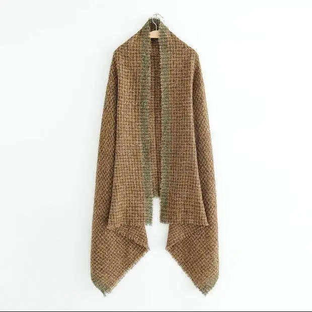 

80cm*200cm Free shipping autumn and Winter new fashion Knitted Scarves Shawl Tassel Scarf for Women Soft texture shawl TB1400