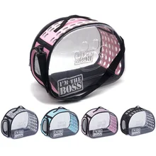 Сумка-переноска для собак Boss, прозрачная сумка для кошек, дорожная сумка, складные сумки на плечо для маленьких собак, щенков, котят, уличная клетка для домашних животных