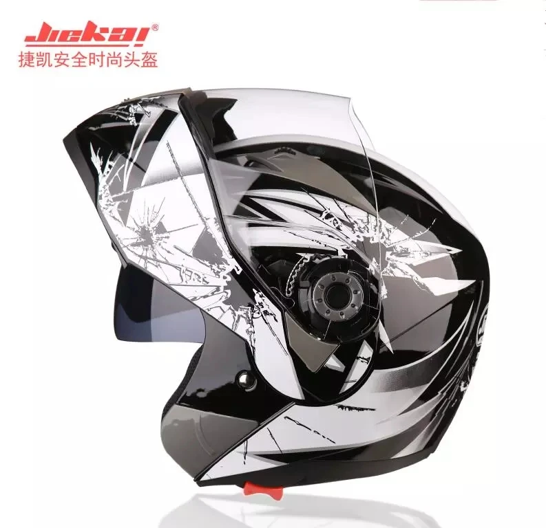 Мотоцикл Jiekai шлем для мужчин Casco Moto шлем полный шлем Capacete мотокросса внедорожный двойной объектив мотоциклетный шлем для верховой езды