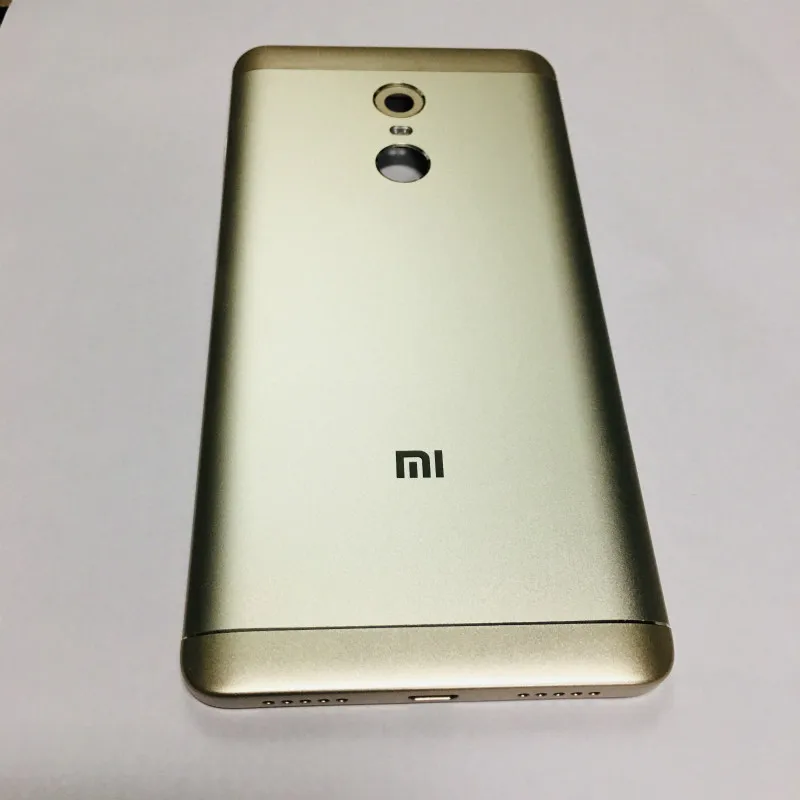 Золотистый Задний металлический чехол для Xiaomi Redmi Note 4 Global/Note 4X крышка батареи задний корпус сменный части - Цвет: Золотистый