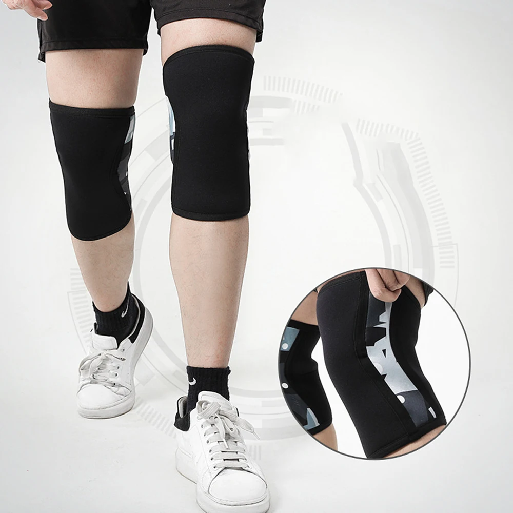 1pc SCR Rubber Elasticity Sports Knee Protector Fitness Knee Ppads Running Basketball Volleyball Professional Brace Protector