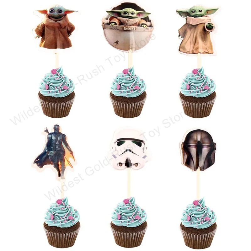 24pcs Spiderman Cupcake Toppers for Birthday Party Cartoon Disney spider-man Cake Decoration Supplies gifts toy