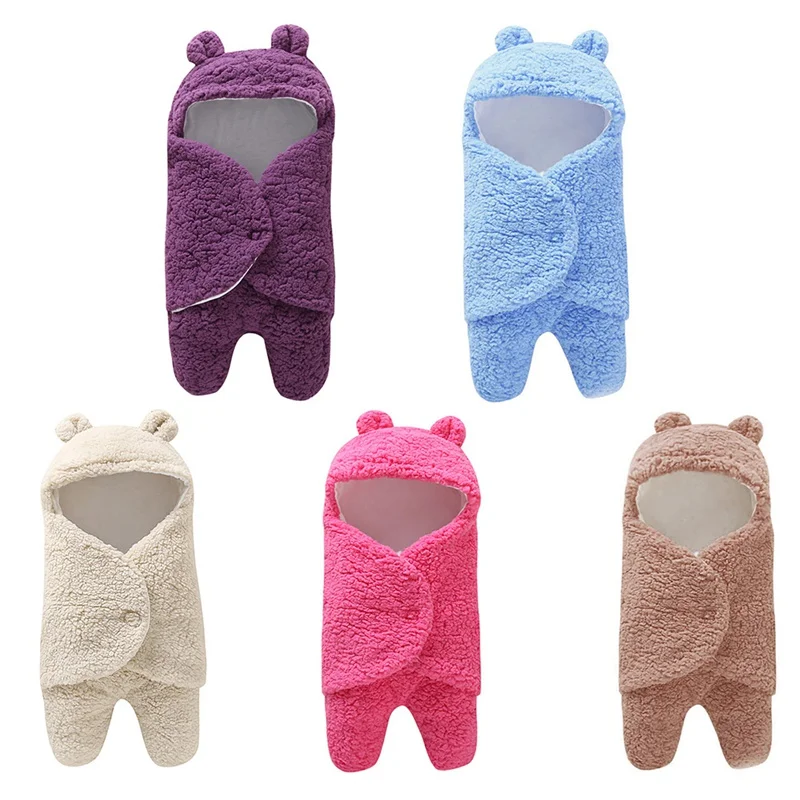 

Baby Blanket Soft BabySleeping Bags WarmFootmuff Cotton Cartoon Envelope Newborn Swaddling Wrap Stroller Accessories Sleep Sack