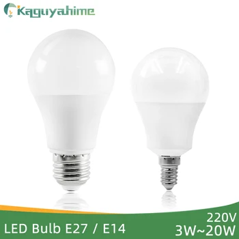 Kaguyahime Led E27 Led Licht E14 Led Lamp Ac 220V 240V 20W 15W 12W 9W 6W 3W Led Spotlight Tafellamp Bombilla Verlichting Lampada