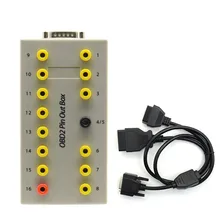OBD2 Pin-код коробка тестер Разрыва Разъем Авто Диагностический разводки выводов автомобиля протокол-детектор авто может тестер электрических сетей 16 Pin кабель