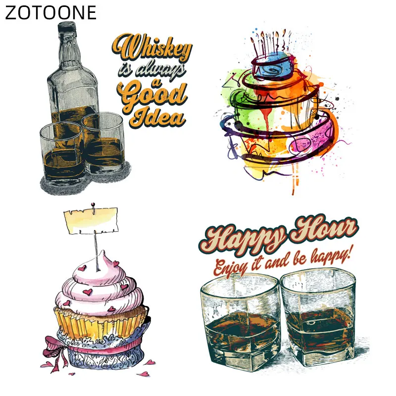 ZOTOONE нашивки в виде торта железо на переводе для одежды DIY Аппликация из букв
