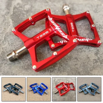 

SHANMASHI MTB Mountain Road Bike Bicycle 3 Bearing Pedals TitaniumLightweight Aluminium Replacement Pedals