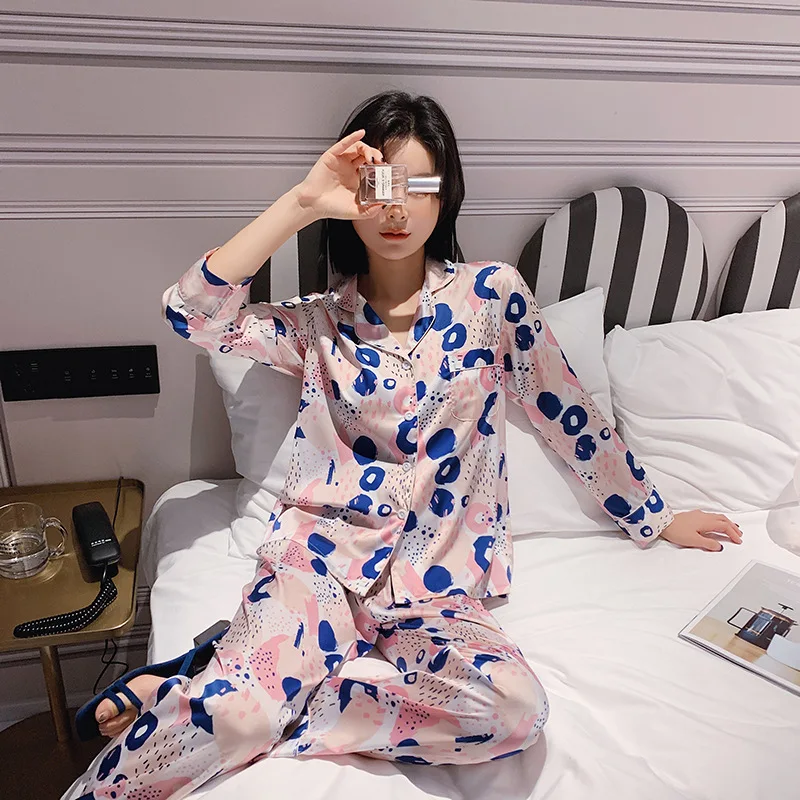 2020-Summer-Satin-Pyjamas-Women-Pajamas-Sets-With-Pants-Flower-Print-Long-Sleeve-Silk-Sleepwear-Pijama.jpg_ (2)