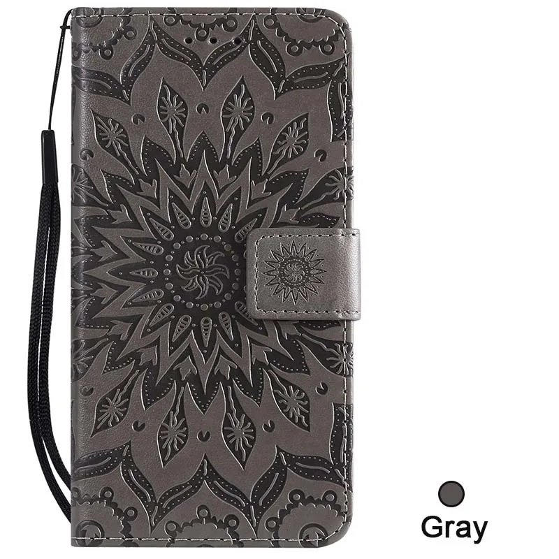 XSDTS бумажник чехол для samsung Galaxy A7 A9 A9S A10 A20 A30 A40 A50 A60 A70 A80 A90 A10E A20E флип-чехол для телефона из искусственной кожи - Цвет: G7-Gray