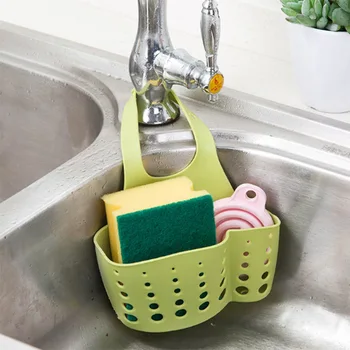 

Adjustable Stud Tap Storage Hanging Basket Sink Hanging Bag Storage Shelf Sponge Draining Shelf