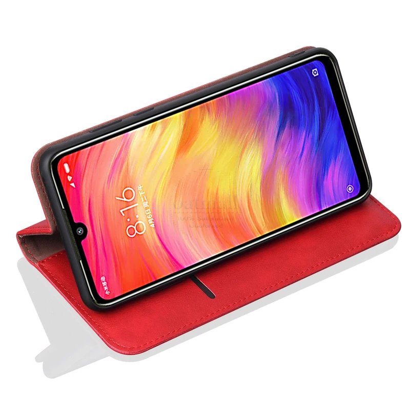 Винтажный кожаный чехол-книжка для Xiao mi Red mi Note 7 Pro, Роскошный кошелек с подставкой для карт, магнитный чехол-книжка для mi Red mi 7 7A, чехол, Fundas