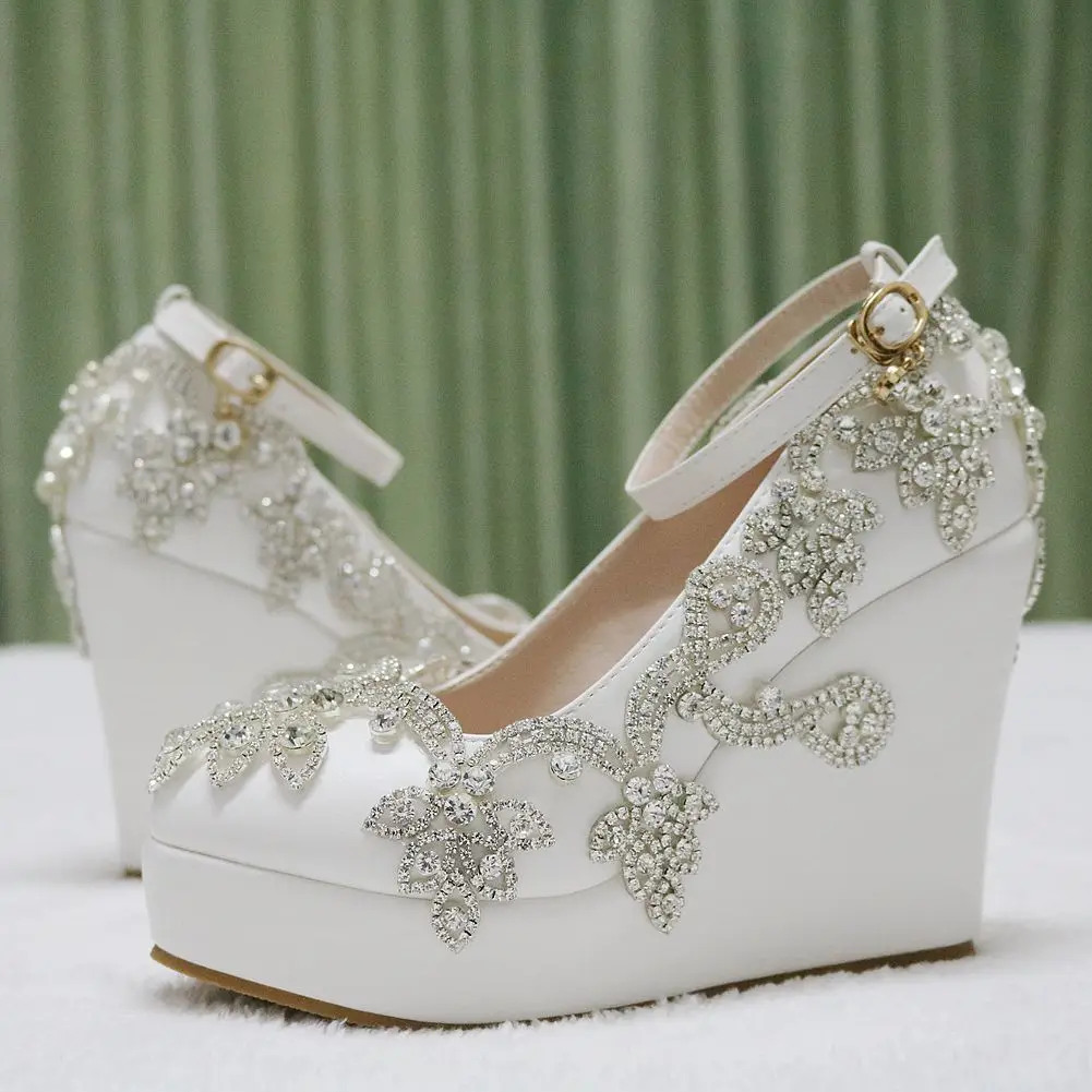Туфли-лодочки со стразами; свадебные туфли; туфли-лодочки на прозрачном каблуке с кристаллами для невесты; туфли-лодочки на высоком каблуке 10 см для рождественской вечеринки