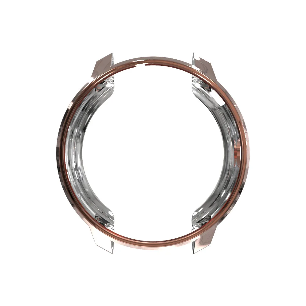 Rose Gold ТПУ полный экран Рамка защитный чехол для Garmin Vivoactive 3 музыка защитный чехол умных часов мягкий Ультратонкий чехол - Цвет: Rose Gold
