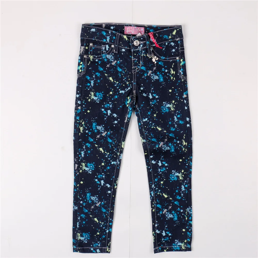 Г., новая стильная экспортная одежда ультра-Стрейчевые детские узкие брюки из чистого хлопка для девочек детские брюки