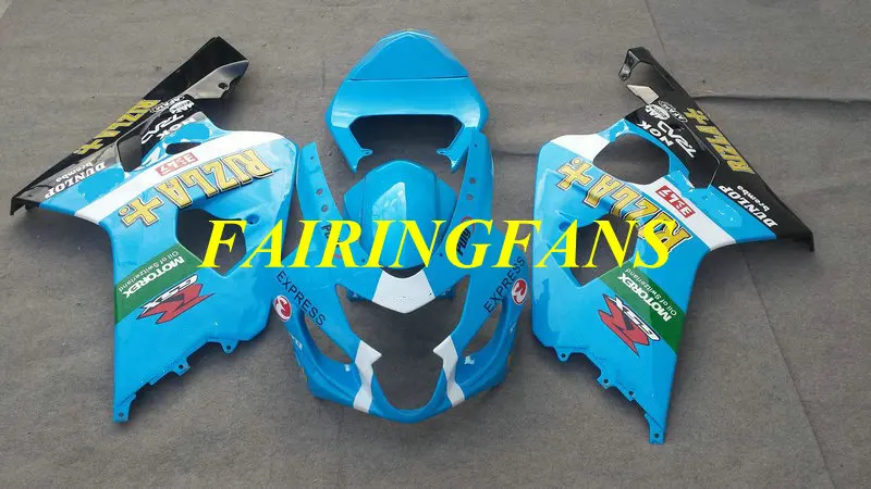 Мотоцикл обтекателя тела для GSXR600 750 K4 04 05 R 600 GSXR750 2004 2005 ABS синий Обтекатели Кузов+ подарки SE30