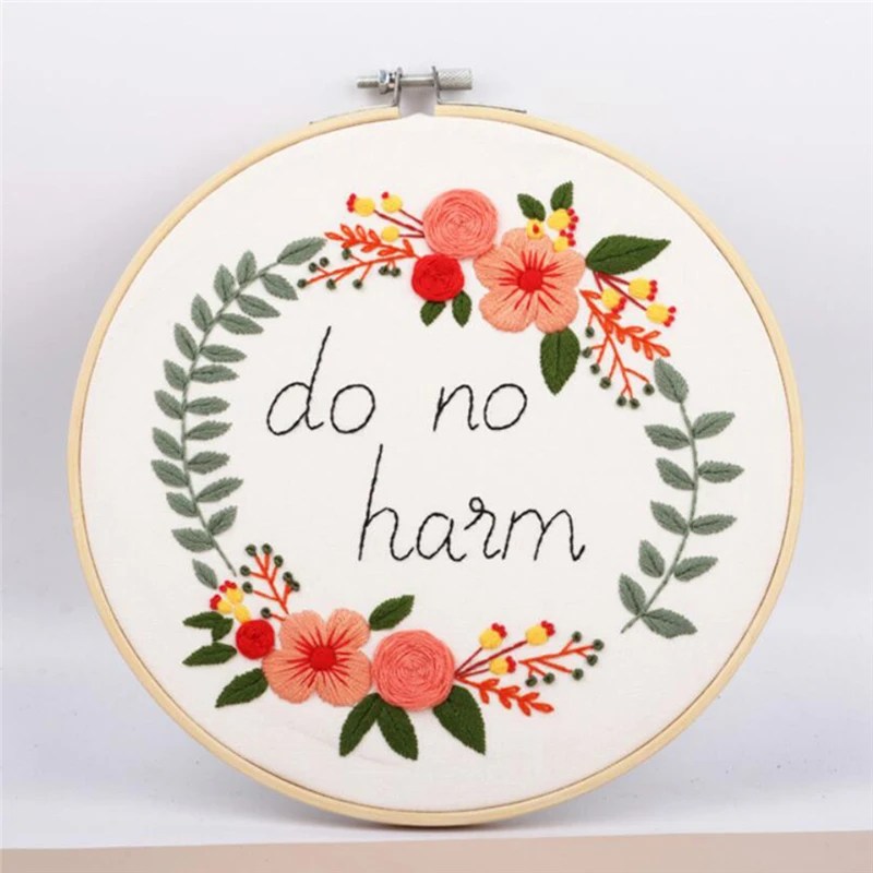 DIY Embroidery Flower Handwork Needlework For Beginner Cross Stitch Kit Sets DIY Embroidery Flower Handwork Needlework For Beginner Cross Stitch Kit Sets