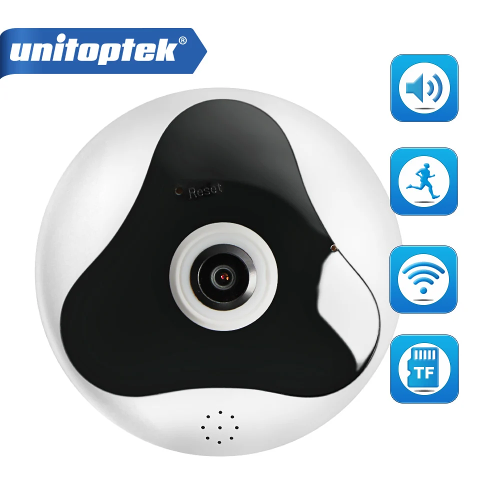 Рыбий глаз VR 360 градусов панорамная камера HD 960P беспроводная Wifi ...