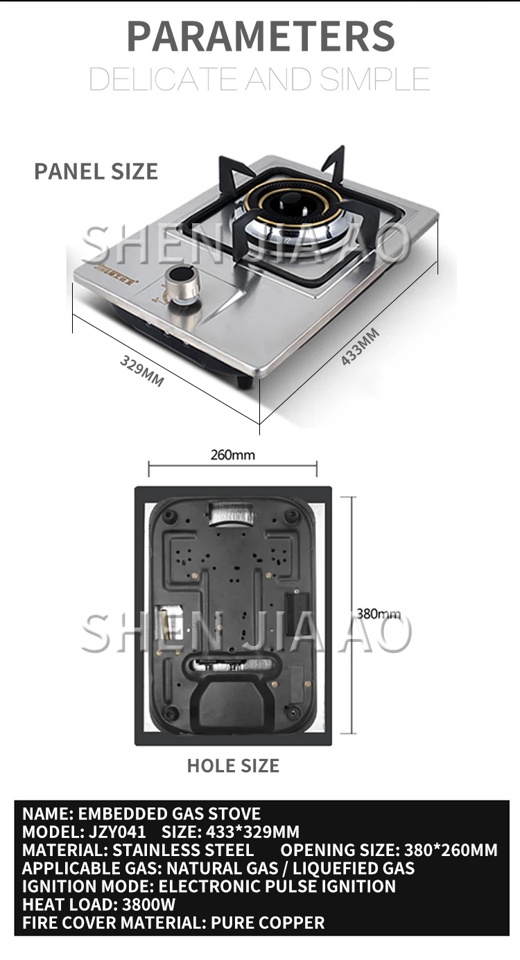 Одноконфорочная двойного назначения газовая плита, природный газ, Варочные панели сжиженный газ плита, настольный огонь-концентрации плита из нержавеющей стали