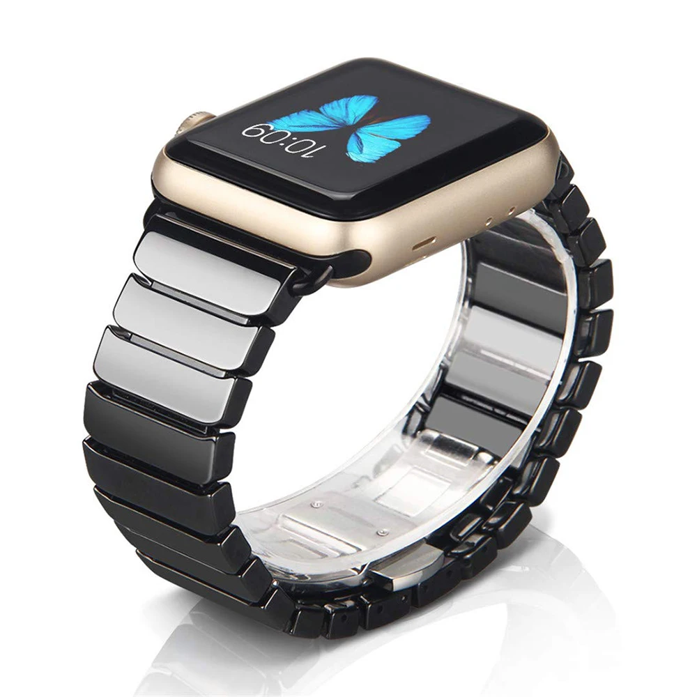 Высококачественный ремешок из керамики для Apple Watch 3 2 1 42 мм 38 браслет iwatch серии 4 5 6