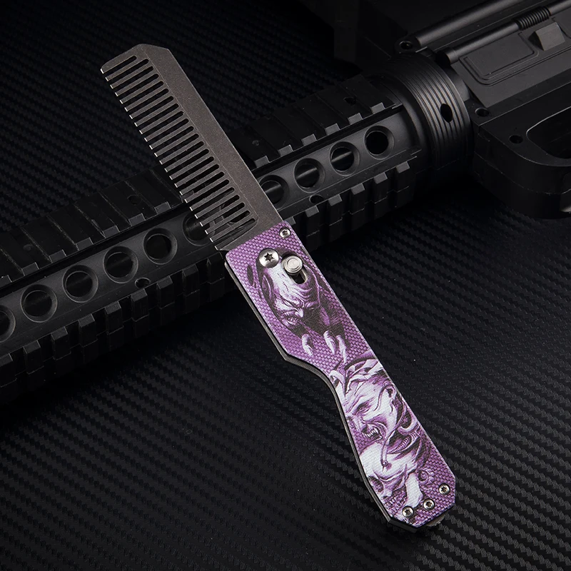 EDC Складная тактическая расческа Вольфрамовая стальная головка для самозащиты Личная безопасность многофункциональный инструмент оборудование расческа инструменты для выживания
