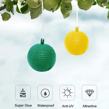

6PCS Wasp Trap Fly Killer Catcher Hornets, Yellow Control Spherical
