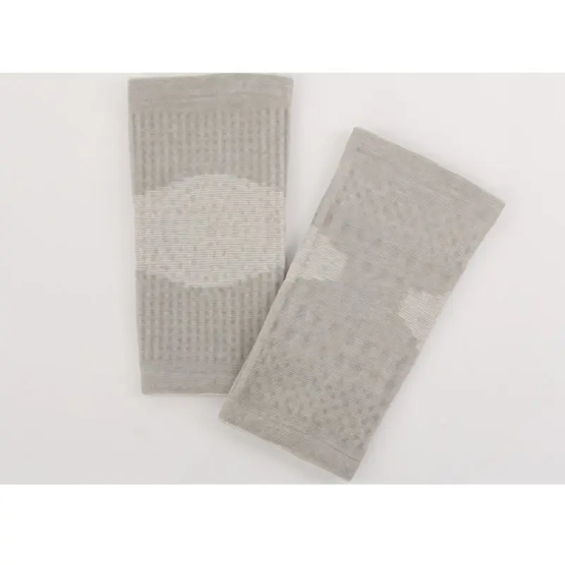 Sports Leg Brace Wrap Support 3D Braided Technology Black Grey 1 Pair Self Heating Knee Outdoor Pad Elastic Infrared Heated