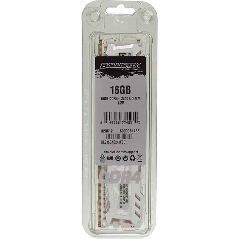 Память DDR4 16Gb 2400MHz Crucial BLS16G4D240FSC RTL PC4-19200 CL16 DIMM 288-pin 1.2В