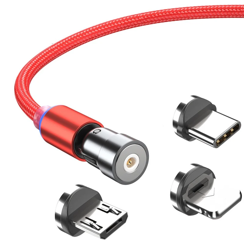 Магнитный кабель 3 в 1 с разъемом Micro USB Type C 5 А|Кабели для мобильных телефонов| |