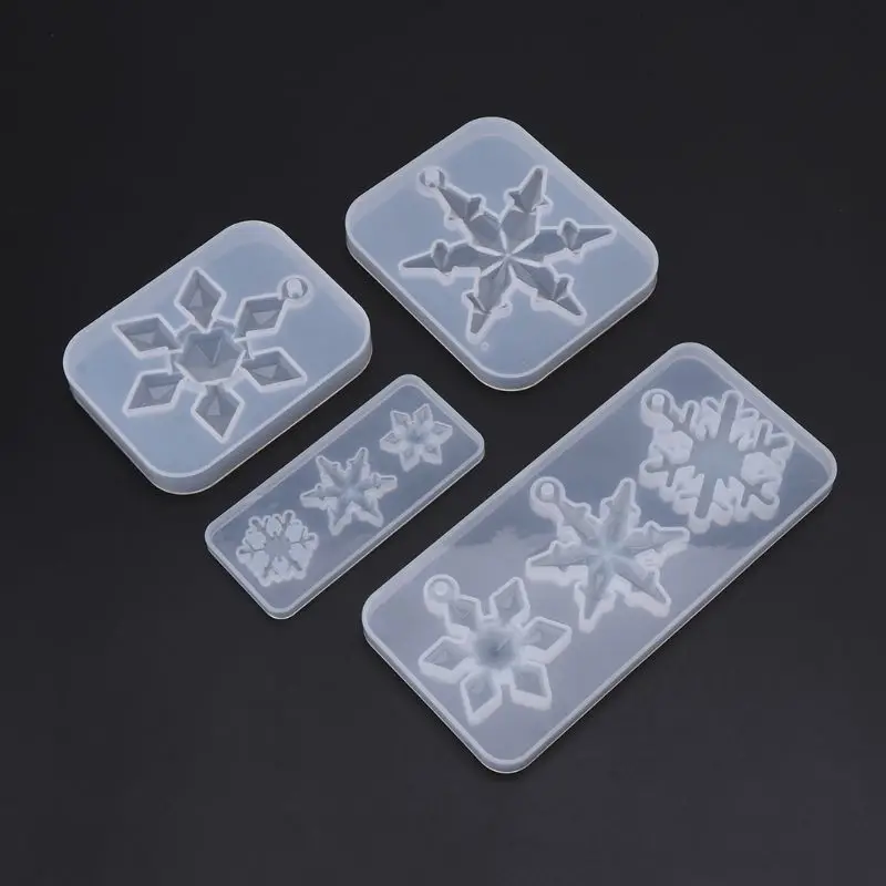 

Silicone Mold Mirror DIY Snowflake Handmade Crafts Epoxy Resin Gifts Molds Silica Jewelry Making Pendant Crystal Necklace Decor