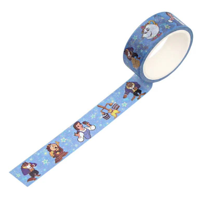 LX196-Cinta Washi para el trabajo de la película, Vintage, divertido, bricolaje, álbum de recortes, cinta Washi para niños, pegatinas con patrón impreso