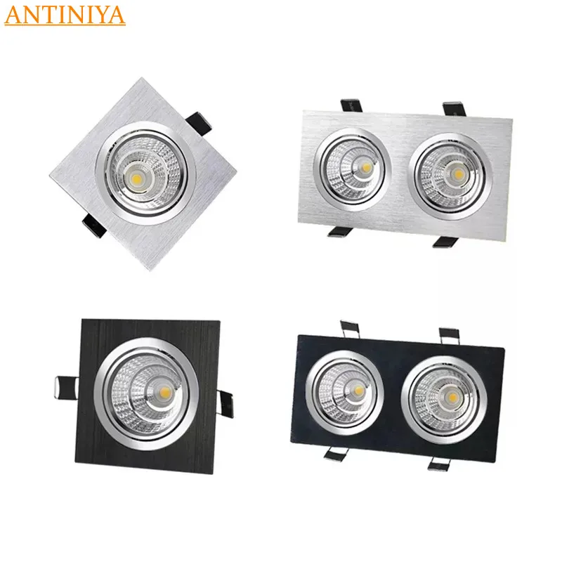 

Embedded Dimmable LED Downlight 9W/12W/15W/18W/24W/30W Epistar Chip COB Spot Lights Ceiling Lamp AC90-260V For Home illumination