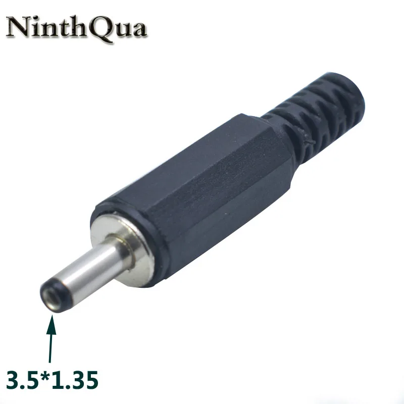 NinthQua 10 шт. черный 3 5 мм x 1 35 Штекерный разъем питания постоянного тока адаптер 5*1