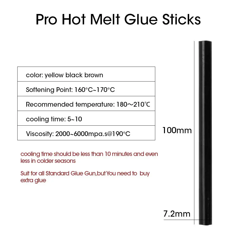 12Units Fusion Keratin Glue Sticks For Bonding Hair Extensions Black Yellow Brown Keratin Gun Bond Glue Sticks