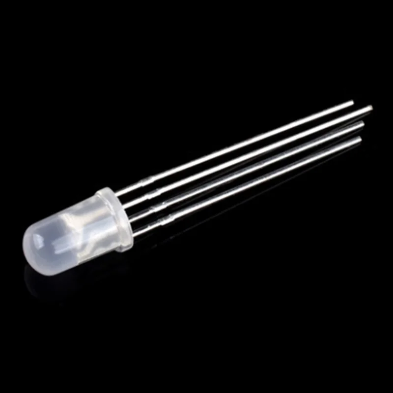 100pcs 5mm Full-color Led Rgb Red/green/blue Cathode/anode Four Feet Transparent/diffused Color Light 5mm Diode - Integrated Circuits - AliExpress