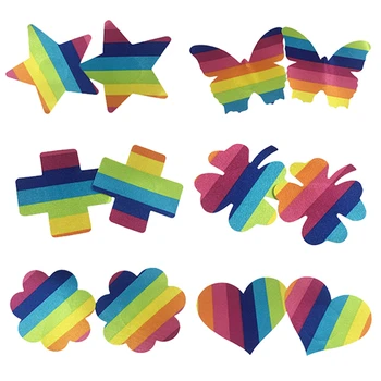 

1 Pair Mixed Nipple Pasties Disposable Adhesive Stick on Nipples Sexy Women's Nipple Cover