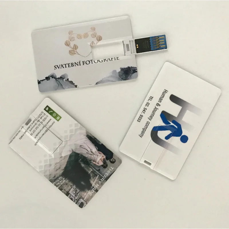 Пользовательский логотип кредитная карта USB флеш накопитель 64 ГБ памяти 32 Гб диск