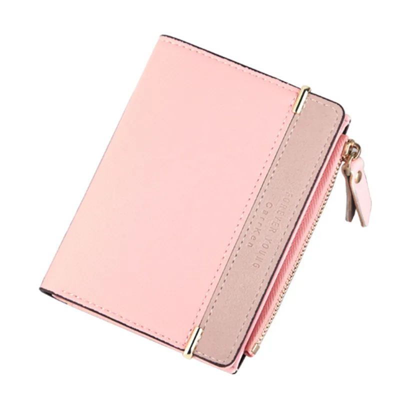 New Women Wallet Small Cute Wallet Women Short Leather Women Wallets Zipper Purses Female Purse Clutch Coin Purse Lady Bags