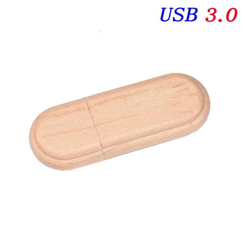 JASTER USB 3,0 маленький овальный деревянный желчный usb флеш-накопитель 4 ГБ 8 ГБ 16 ГБ 32 ГБ 64 ГБ usb флеш-накопитель карта памяти палочка для создания логотипа индивидуальные подарки - Цвет: White