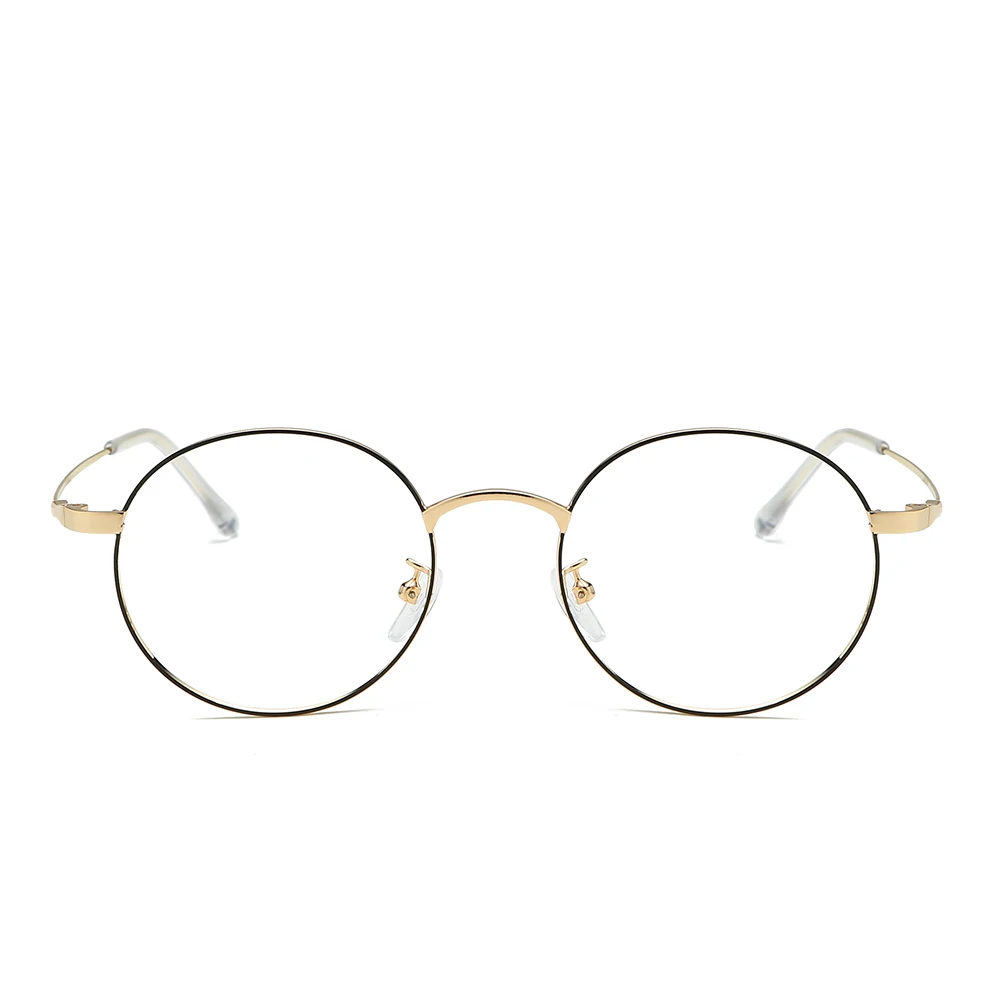 Retro Super Lightweight Stylish Metal Round Anti Blue Light Glasses Unisex