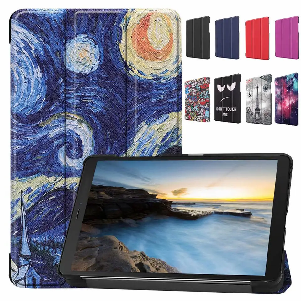 T290 T295 чехол для планшета с откидной крышкой Samsung Galaxy Tab A 8 0 SM-T290 T297 мультяшной