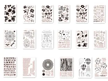 

Flower balloon text Clear Stamps for Scrapbooking Tampons Transparents Seal Background Stamp Card painting Making Diy