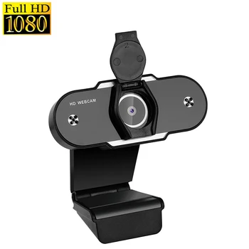

Web Cam Full HD1080P PC With Microphone Auto Focus Usb Camera 360 for Computer Video Recording Conferencing Meeting WebCam Cover