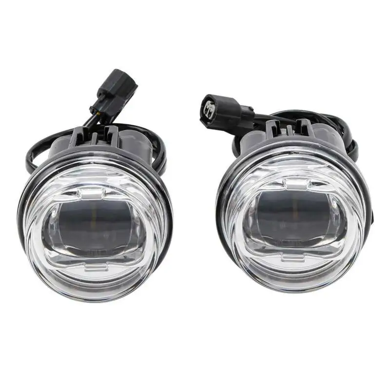  Motorcycle ABS Plastic Clear LED Foglights Attachment Kit For Honda Goldwing GL1800 2018-2019 - 4000264402415