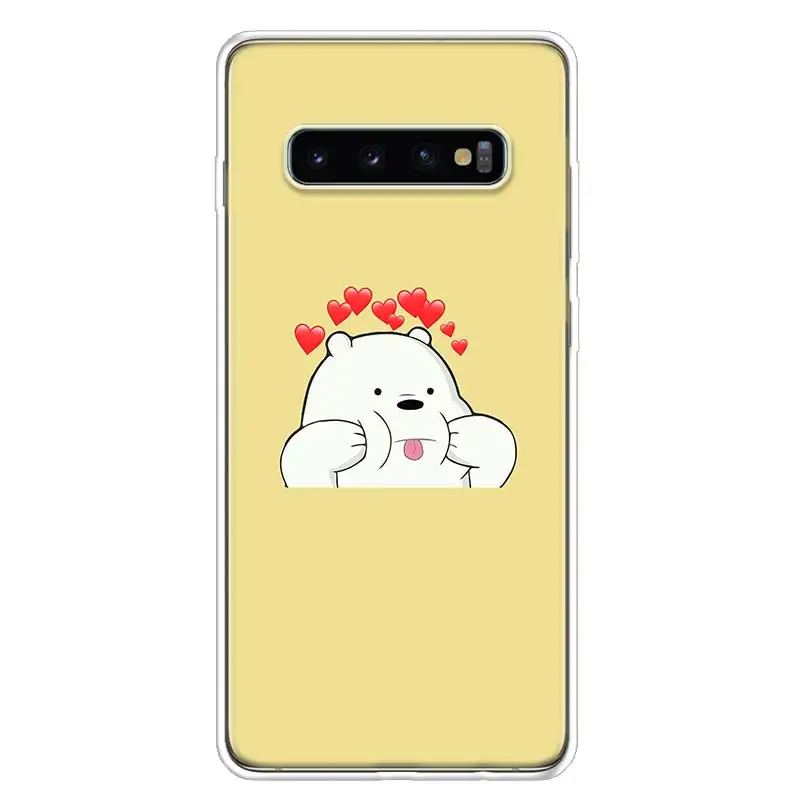 Чехол для телефона с изображением голых медведей для samsung Galaxy S10+ Lite Note 10 9 8 S9 S8 J4 J6 J8 Plus S7 S6 - Цвет: TW239-10