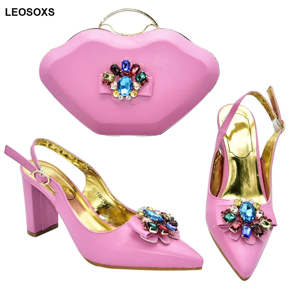 

New Arrival Italian Shoe and Bag Set for Party In Women Italian Shoes with Matching Bags 2020 African Women Shoes Bags Set