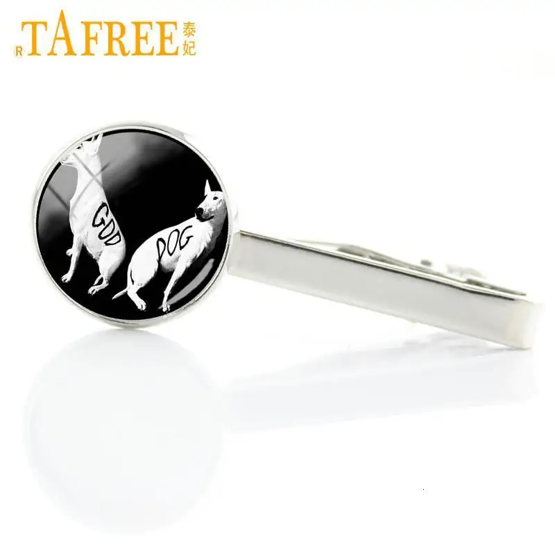 TAFREE, стимпанк, для любителей собак, мужские зажимы для галстуков, новинка, модная одежда для собак, стеклянный драгоценный камень, галстук, зажим для застежки-булавки, мужские ювелирные изделия E770