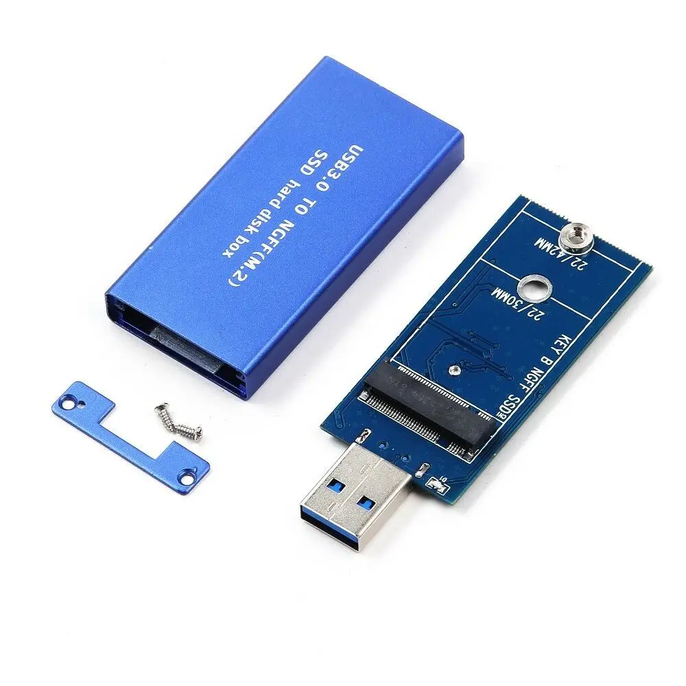 Usb3 0 to m 2 ngff b key ssd 2230 2242 adapter card converter enclosure