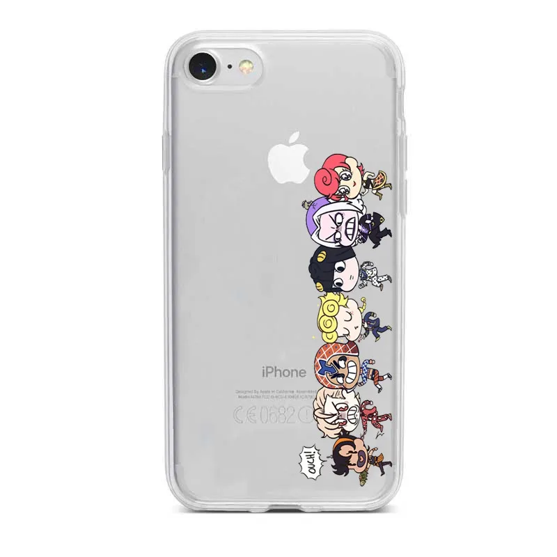TPU JOJO'S невероятное приключение более неба JoJo аниме чехол для принципиально Iphone 11 11pro 11» бетонный завод Xr Xs Max X 6 7 8 Plus SE 5 задняя крышка - Цвет: TPU